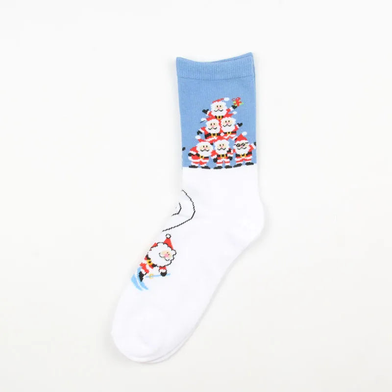 1Pair New Men Women Cotton Socks Casual Colorful Socks Crew Street Skateboard Socks Happy Funny Harajuku Sox Meias